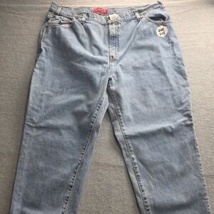 Levis 550 Classic Relaxed Fit Tapered Leg Light Wash Blue Denim Jeans Size 24S